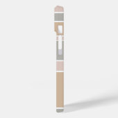Beige Streifen Case-Mate iPhone Hülle (Rückseite / Links)