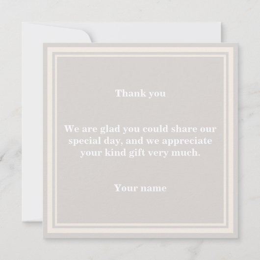 Beige Streifen danke (Rückseite)