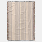 Beige Streifen Decke (Vorderseite Vertikal)