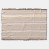 Beige Streifen Decke (Vorderseite)