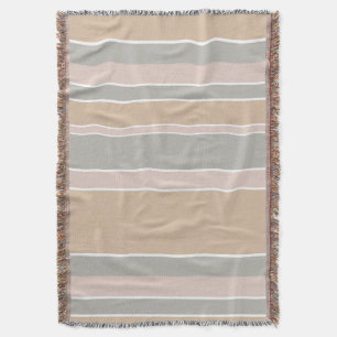Beige Streifen Decke