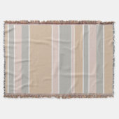 Beige Streifen Decke (Vorderseite)