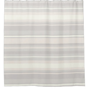 Beige Streifen Duschvorhang