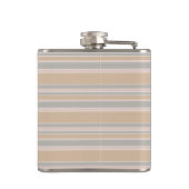 Beige Streifen Flachmann (Rückseite)