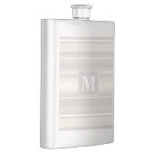 Beige Streifen Flachmann (Rechts)