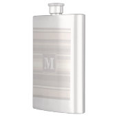 Beige Streifen Flachmann (Links)