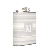 Beige Streifen Flachmann (Rechts)