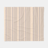 Beige Streifen Fleecedecke (Vorderseite (Horizontal))
