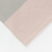 Beige Streifen Fleecedecke (Ecke)