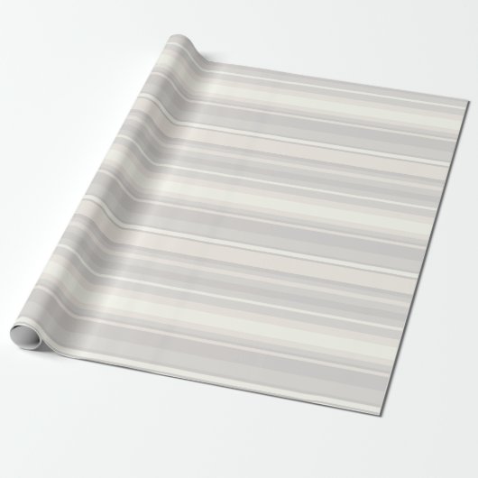 Beige Streifen Geschenkpapier (Ungerollt)