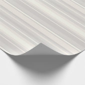 Beige Streifen Geschenkpapier (Ecke)