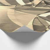 Beige Streifen in beigen Tönen Geschenkpapier (Ecke)