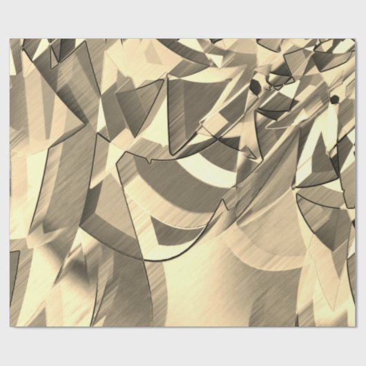 Beige Streifen in beigen Tönen Geschenkpapier (Flach)