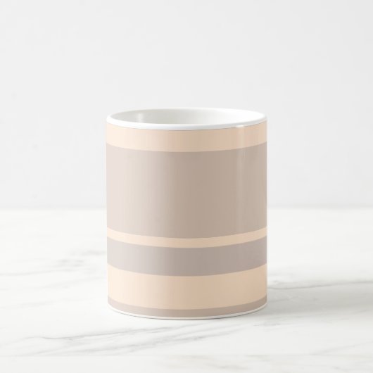 Beige Streifen Kaffeetasse (Mittel)