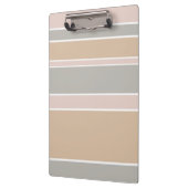 Beige Streifen Klemmbrett (Links)