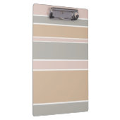 Beige Streifen Klemmbrett (Rechts)
