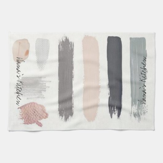 Beige Streifen Küche Handtuch (Horizontal)