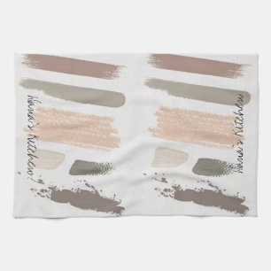 Beige Streifen Küche Handtuch