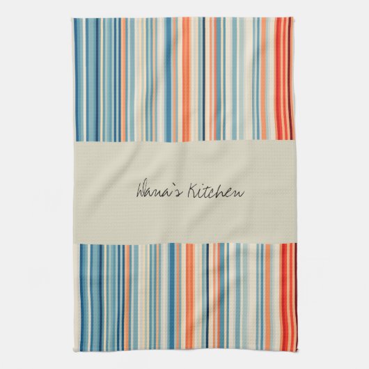 Beige Streifen Küche Handtuch (Vertikal)