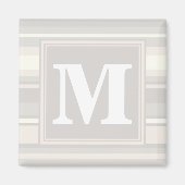 Beige Streifen Magnet (Vorne)