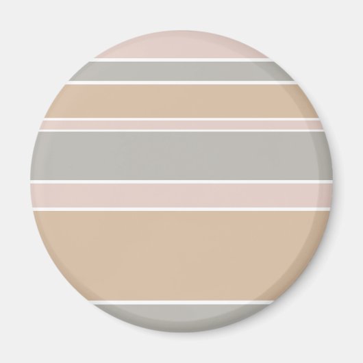 Beige Streifen Magnet (Vorne)