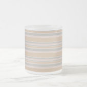Beige Streifen Mattglastasse (Mittel)