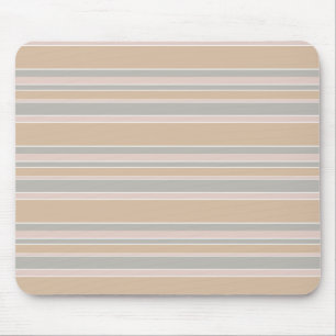 Beige Streifen Mousepad