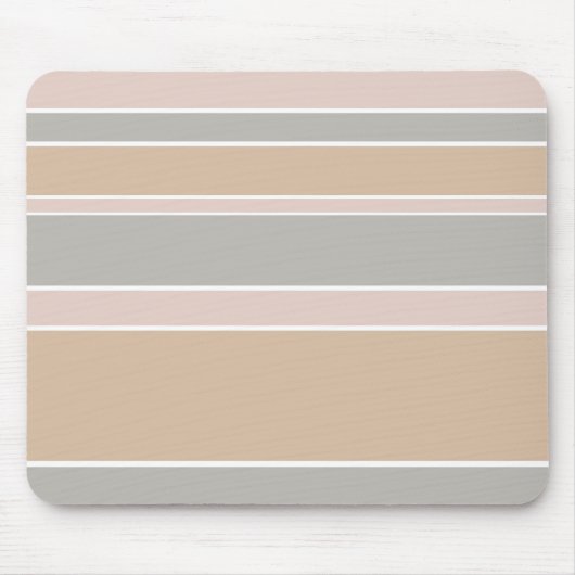 Beige Streifen Mousepad (Vorne)