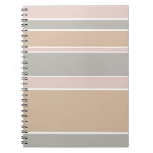 Beige Streifen Notizblock (Vorderseite)