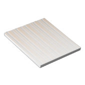 Beige Streifen Notizblock (angewinkelt)