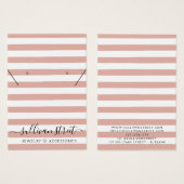 Beige Streifen Ohrringe für die Netzwerkkarte (Vorne & Hinten)