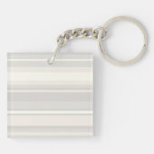 Beige Streifen Schlüsselanhänger (Rückseite)