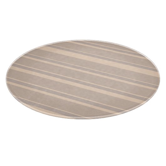 Beige Streifen Schneidebrett (Ecke)