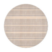 Beige Streifen Schneidebrett (Vorderseite)