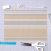 Beige Streifen Seidenpapier (Handwerk)