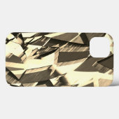 Beige Streifen über braunes Bild mit Drizzle Case-Mate iPhone Hülle (Rückseite (Horizontal))