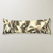 Beige Streifen über braunes Bild mit Drizzle Seitenschläferkissen (Vorderseite)