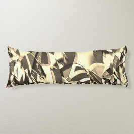 Beige Streifen über braunes Bild mit Drizzle Seitenschläferkissen