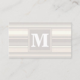 Beige Streifen Visitenkarte