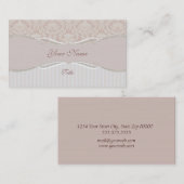 Beige Strip-Visitenkarte Visitenkarte (Vorne/Hinten)