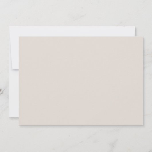 Beige Swash Detail Einladung (Rückseite)