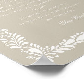 Beige Talavera Tile Dont Say Baby Shooting Game Poster (Ecke)