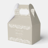 Beige Talavera Tile Fiesta Taufe Dessert Geschenkschachtel (Rückseite)