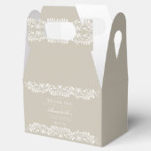 Beige Talavera Tile Fiesta Taufe Dessert Geschenkschachtel (Geöffnet)