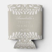 Beige Talavera Tile Spanisches Fiesta Brautparty Dosenkühler (Rückseite)