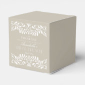 Beige Talavera Tile Spanish Fiesta Bridal Brunch Geschenkschachtel (Rückseite)