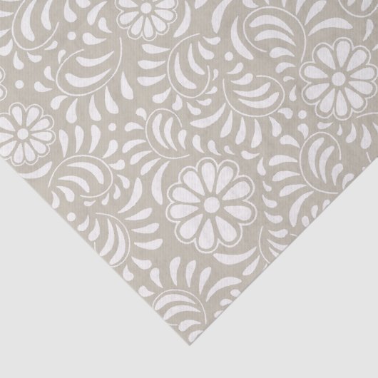 Beige Talavera Tile Spanish Style Fiesta Seidenpapier (Detail)