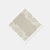 Beige Talavera Tile Spanish Style Fiesta Wedding Serviette (Ecke)