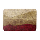 Beige, Tan, Brown, Maroon Graphic Badematte (Vorderseite)