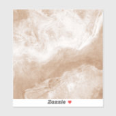 Beige Tan Brown White Marble Print Keramik Tile Aufkleber (Blatt)